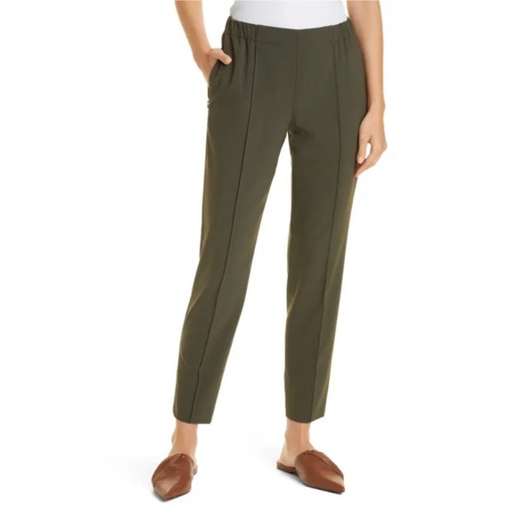 MM Lafleur Pants - M.M LaFleur The Colby Pant - OrigamiTech Straight Leg Pants in Olive Green